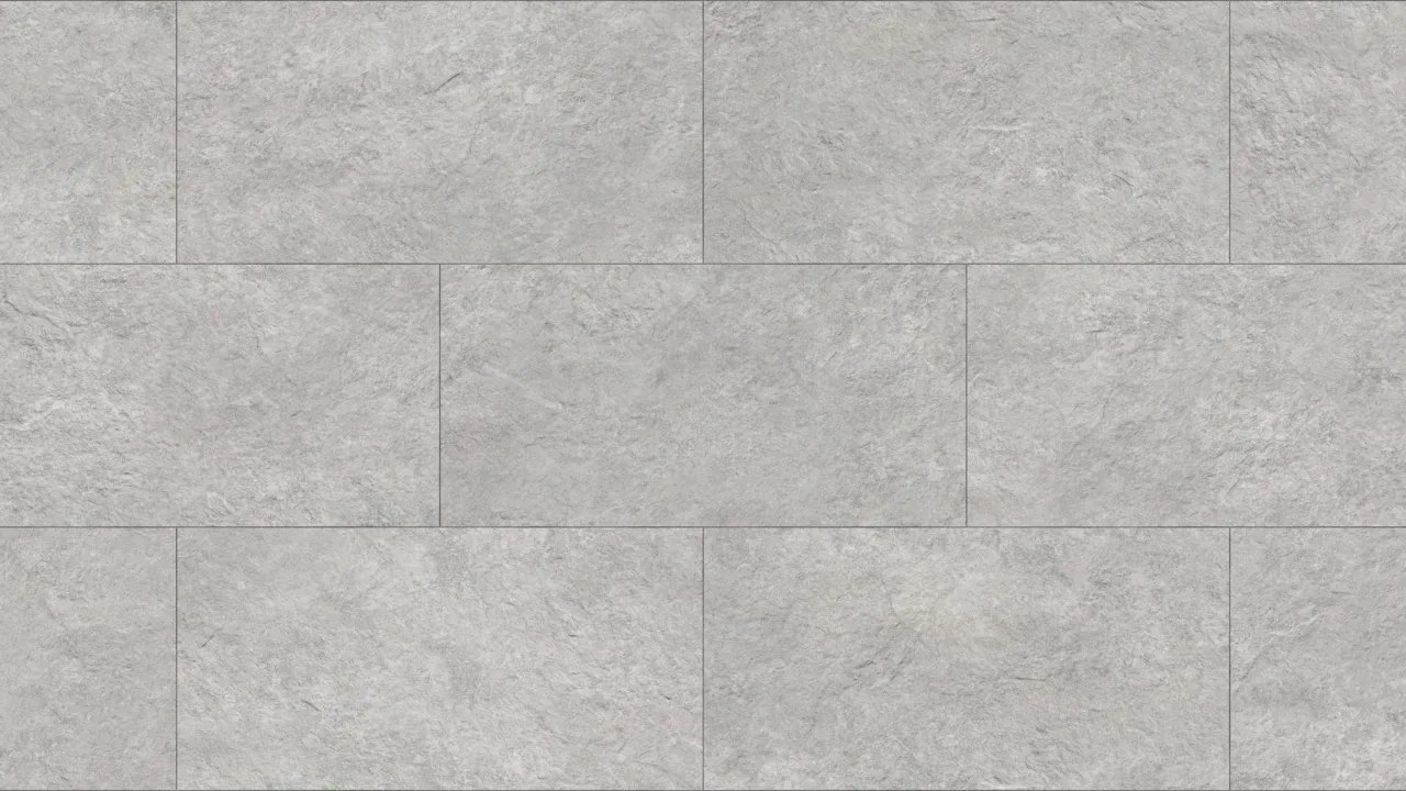 Placă alb-cenușie TR01 White Stone Travertine cu vinișoare moi de travertin natural